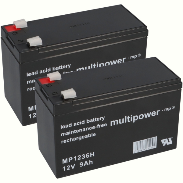 Ersatzakku für Best Power Fortress III 750VA Markenakku 2x 12V 9Ah USV